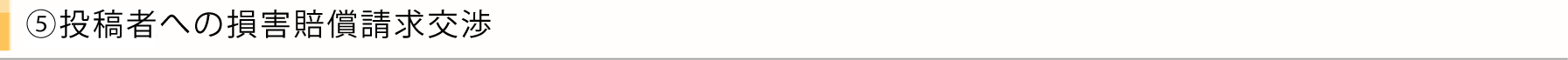 投稿者への損害賠償請求交渉