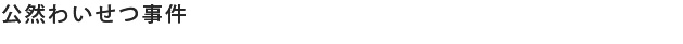 公然わいせつ事件